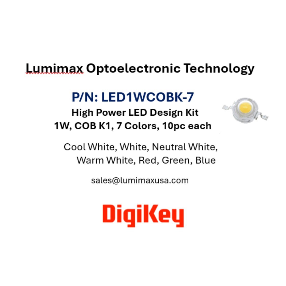 LED1WCOBK-7