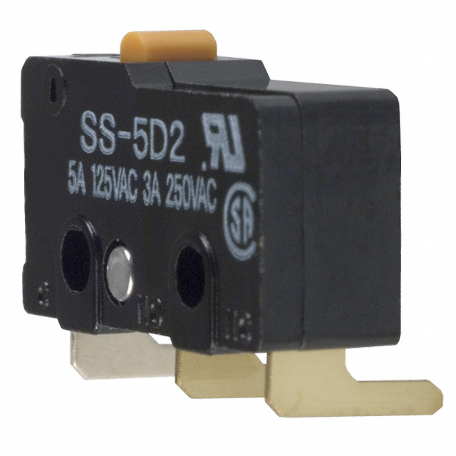 디바이스마트,스위치/부저/전기부품 > 스위치 > 마이크로 스위치/리미트 스위치,,SS-5D2,SWITCH SNAP ACTION SPDT 5A 125V / Digi-Key Part Number : SW869-ND