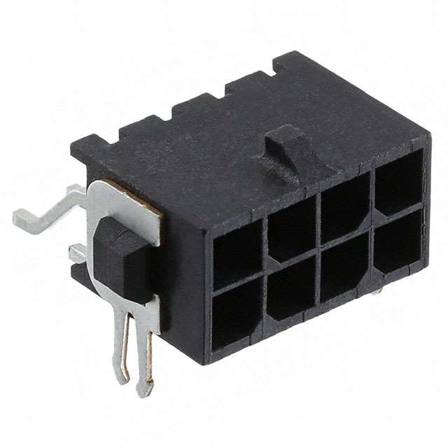 Connector Header Surface Mount, Right Angle 8 position 0.118