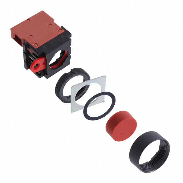 Pushbutton Switch SPST-NC Standard Panel Mount, Front