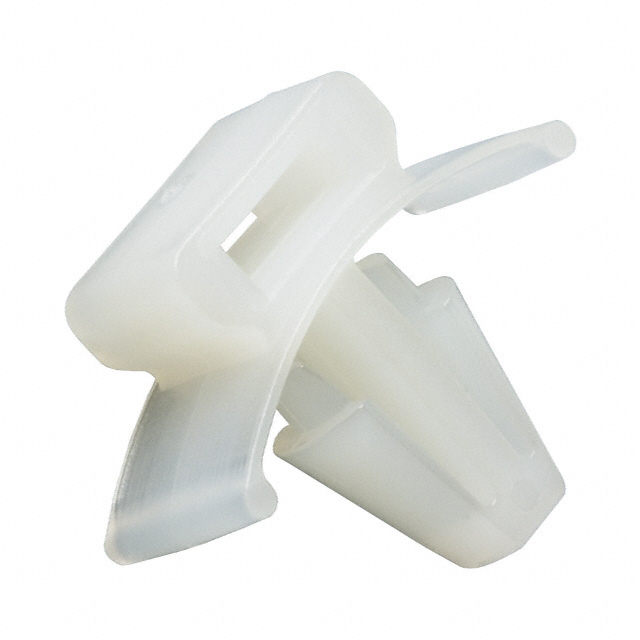 Single Opening Cable Tie Holder Natural Push In - Arrowhead, Winged
