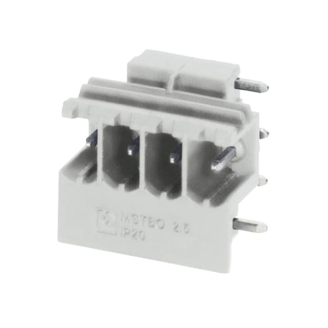 4 Position Terminal Block Header, Male Pins, Shrouded (2 Side) 0.197