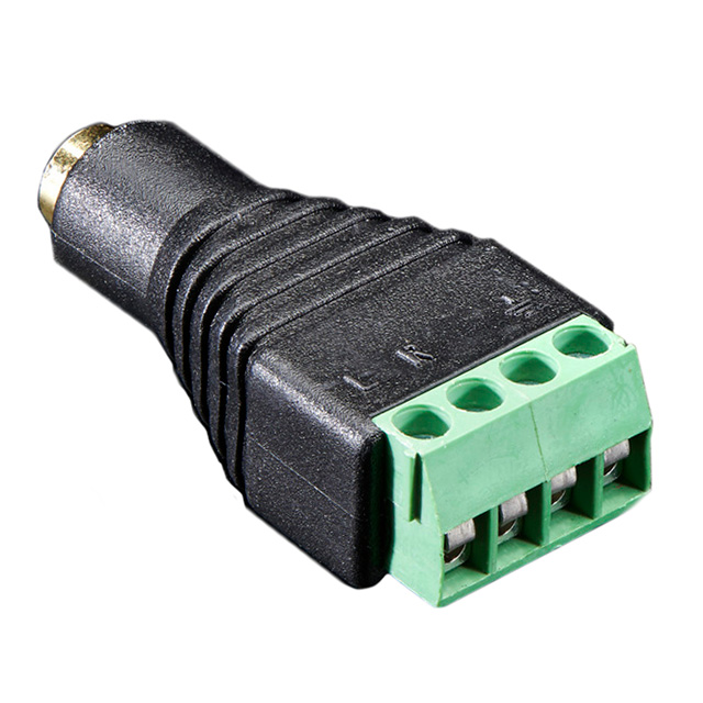 【9204619A0395】ADAPT 1/8" JCK TO TERM BLK 4POS