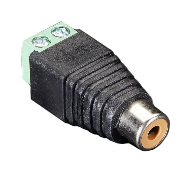 【9204648A0424】ADAPT RCA JACK TO TERM BLK 2POS
