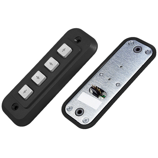 Keypad Switch 4 Polymer Keys Conductive Rubber Contacts Matrix Output Non-Illuminated 0.05A @ 24VDC