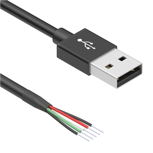 디바이스마트,케이블/전선 > USB 케이블 > USB 케이블(미분류),,10-02334,CBL USB2.0 A PLUG TO OPEN 3.28' / Digi-Key Part Number : 839-1430-ND