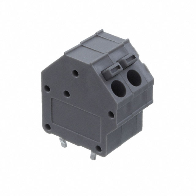 2 Position Wire to Board Terminal Block 45° (135°) Angle with Board 0.295 (7.50mm) Through Hole