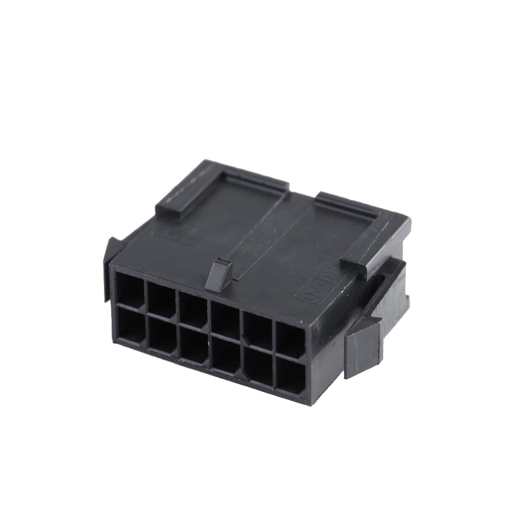 12 Rectangular Connectors - Housings Plug Black 0.118" (3.00mm)