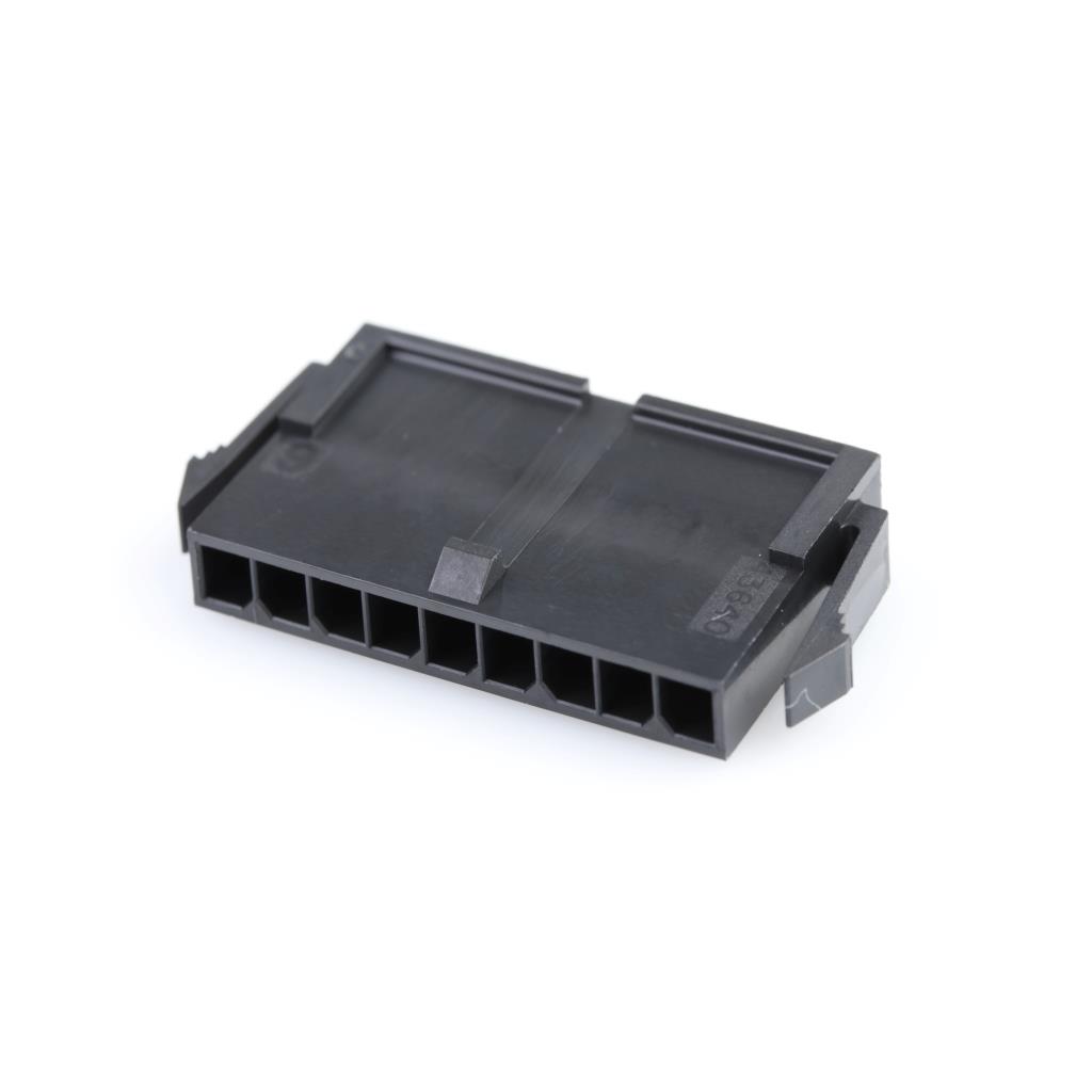 9 Rectangular Connectors - Housings Plug Black 0.118" (3.00mm)