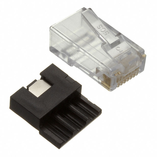 Plug Modular Connector 8p8c (RJ45, Ethernet) Position Unshielded Cat6 IDC