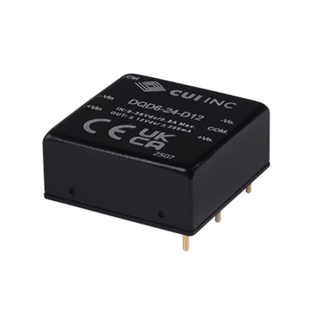 【DQD6N-48-S24】DC-DC, ISOLATED, 6 W, 18~75 VDC