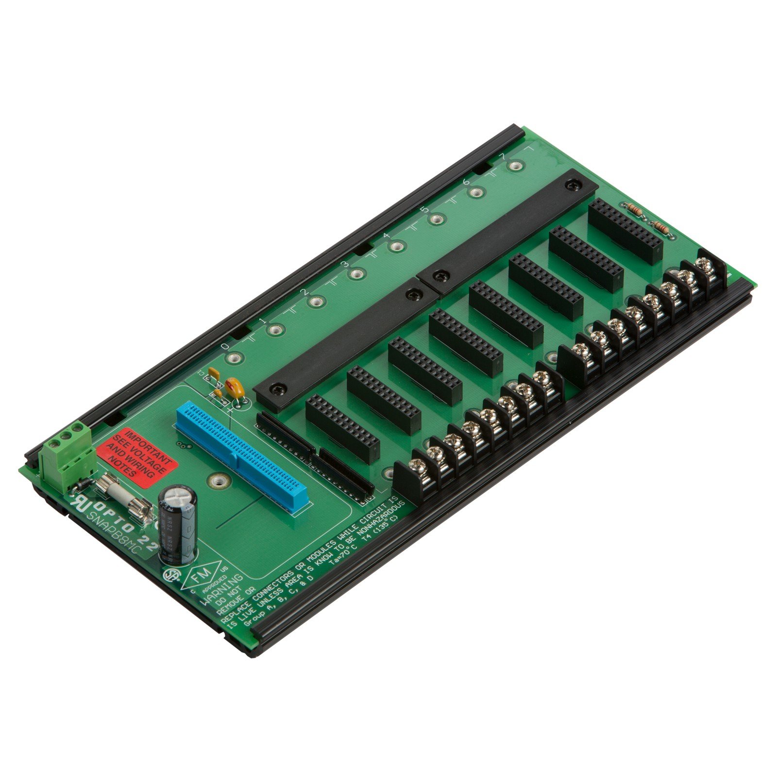 【SNAP-B8MC】SNAP B-SERIES 8-MODULE RACK WITH