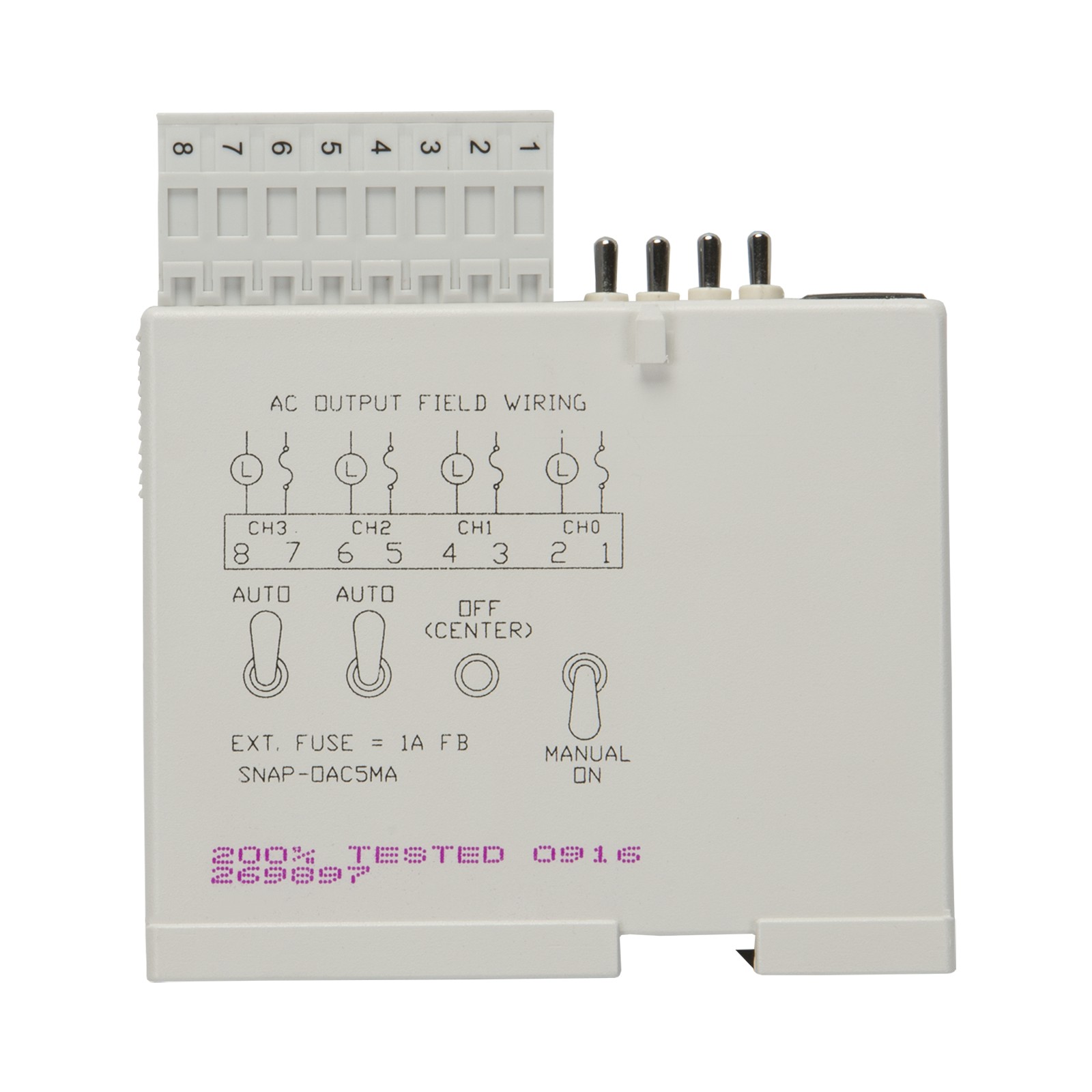 SNAP 4-CH ISOLATED 12-250 VAC DI