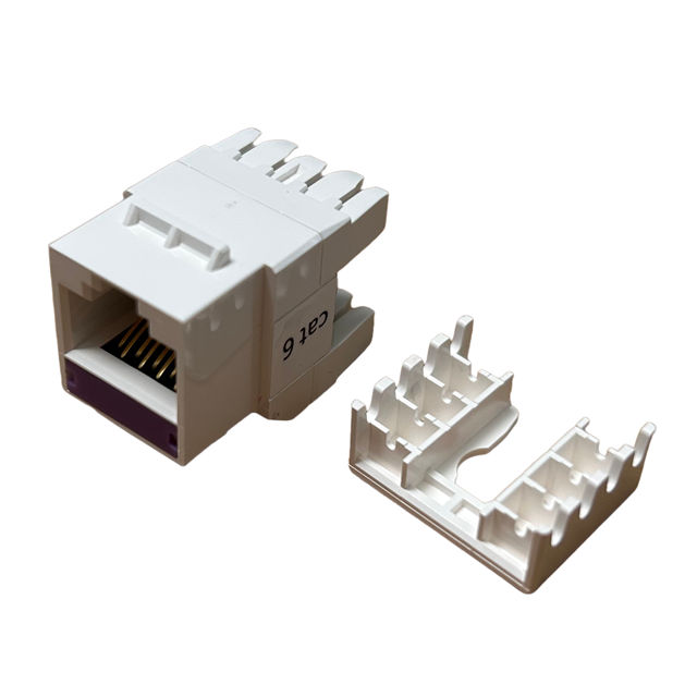 【RJ45-6JUD-90WT】KEYSTONE INSTR JK CAT6 90 WT