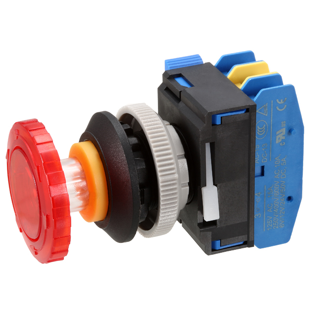 【ECS-25RE1RQ-022Q-L12R】EMERGENCY STOP SW, ILLUMINATED,