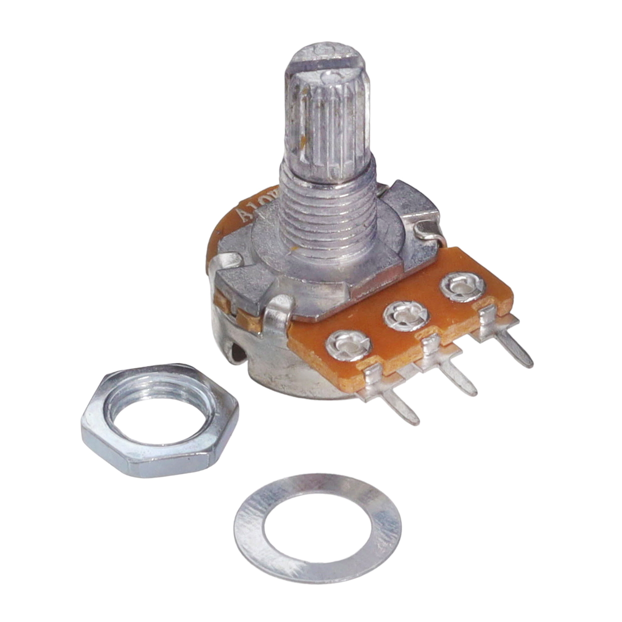 【3391】PANEL MOUNT 10K LOG POTENTIOMETE