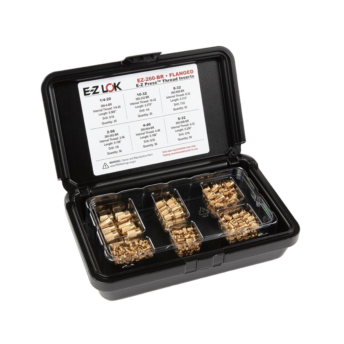 【EZ-260-BR】E-Z PRESS THREADED INSERT ASSORT