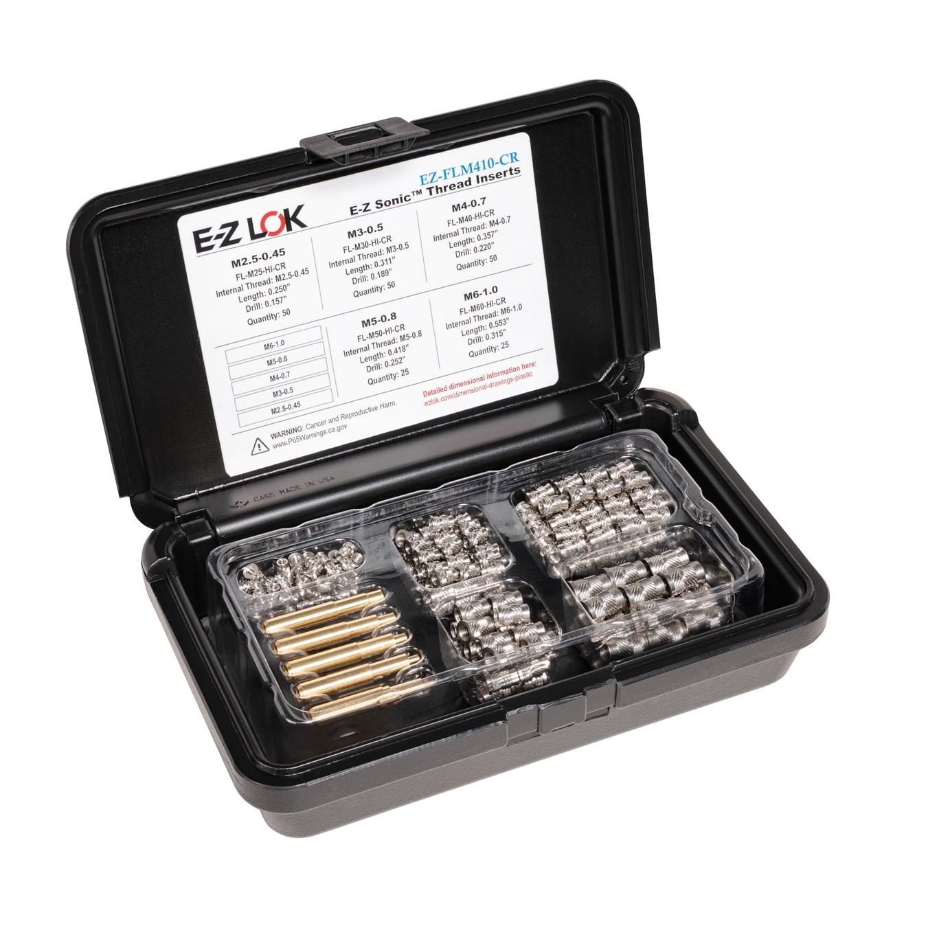 【EZ-FLM410-CR】E-Z SONIC THREADED INSERT ASSORT