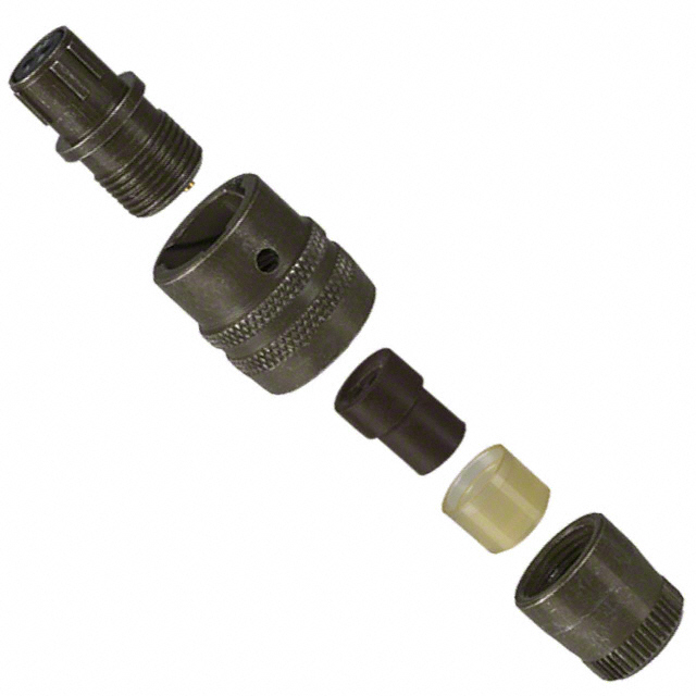 2 Position Circular Connector Plug, Female Sockets Solder Cup