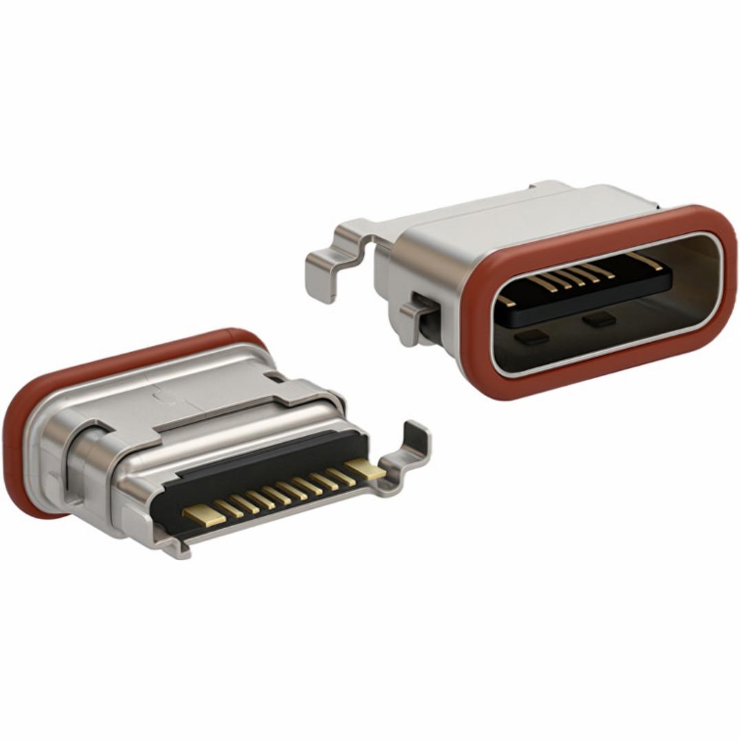 【54-00528】CONN RCPT TYPEC R/A IP68 [digi-reel品]