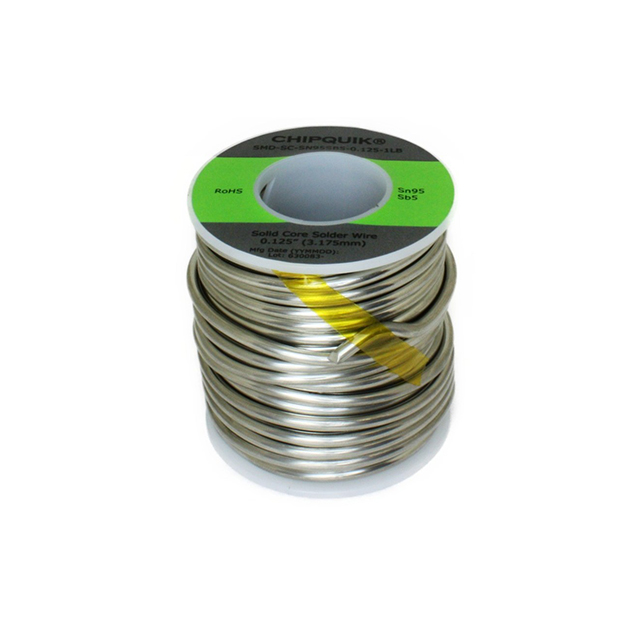 【SMD-SC-SN95SB5-0.125-1LB】SN95/SB5 .125" SOLDER WIRE 1LB S