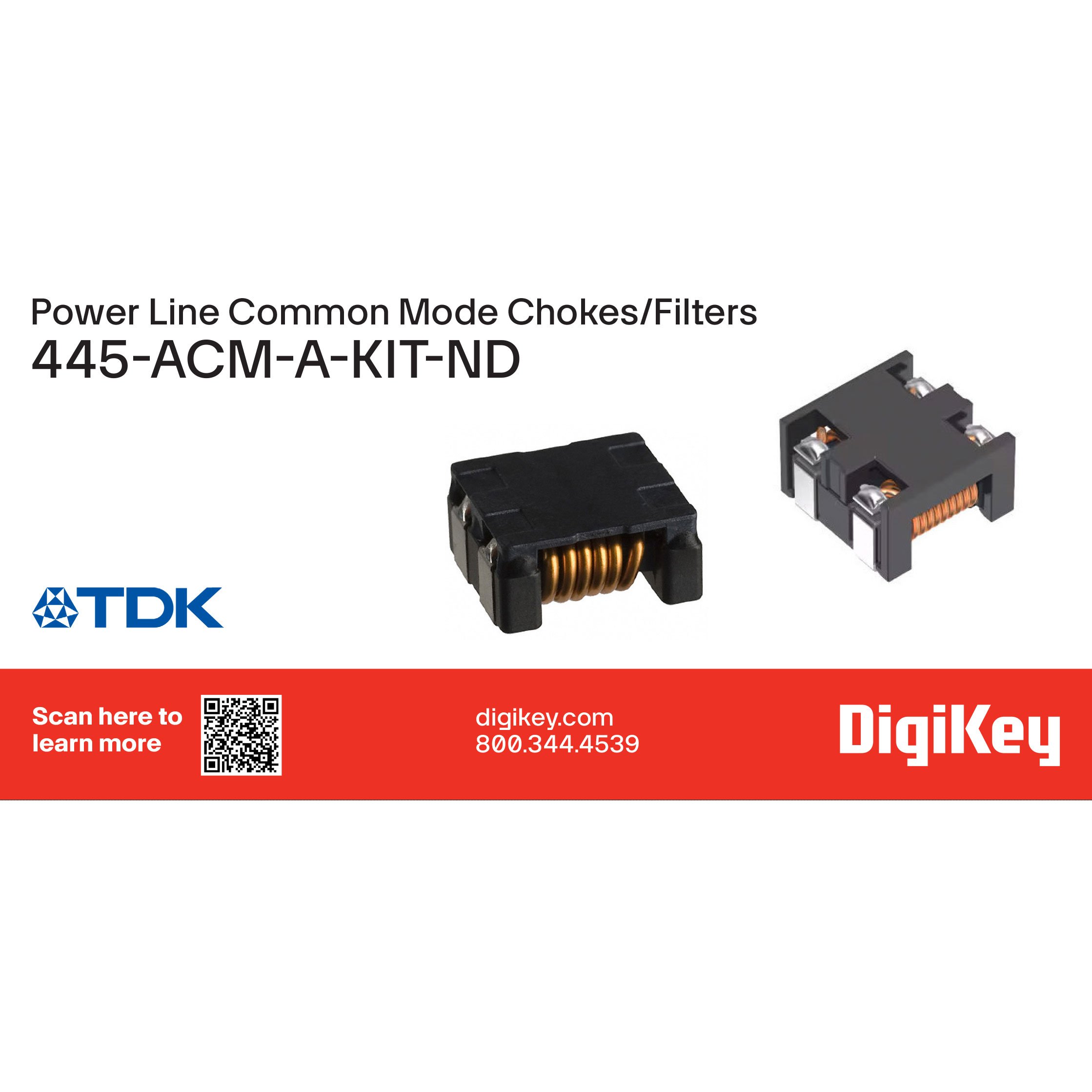 【ACM-A-KIT】PWR LINE COMMON MOD CHOKE/FILTER