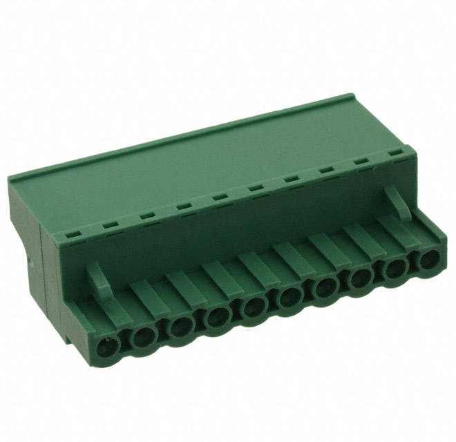 10 Position Terminal Block Plug, Female Sockets 0.197