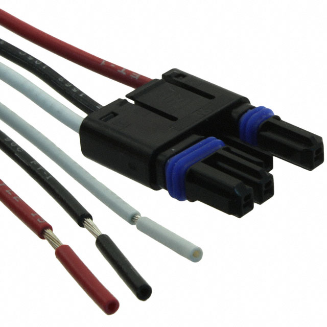 SSL Cable Assembly Plug, 3 Position To Wire Leads Black 4.00