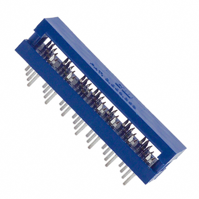 26 Position Ribbon Cable Connector Blue IDC 28-30 AWG, Stranded or Solid Through Hole