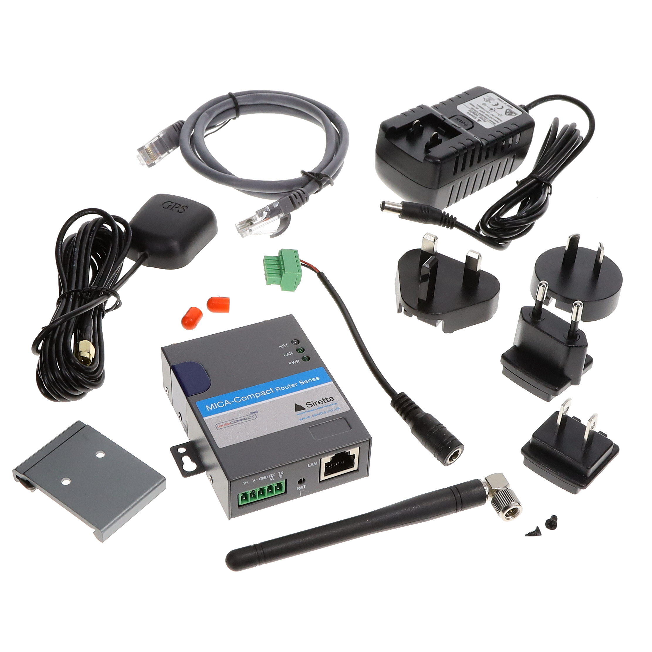 【QUARTZ-COMPACT-G11-LTE(EU) + ACC】MICA 4G/LTE ROUTER 1 X LAN 1 X S