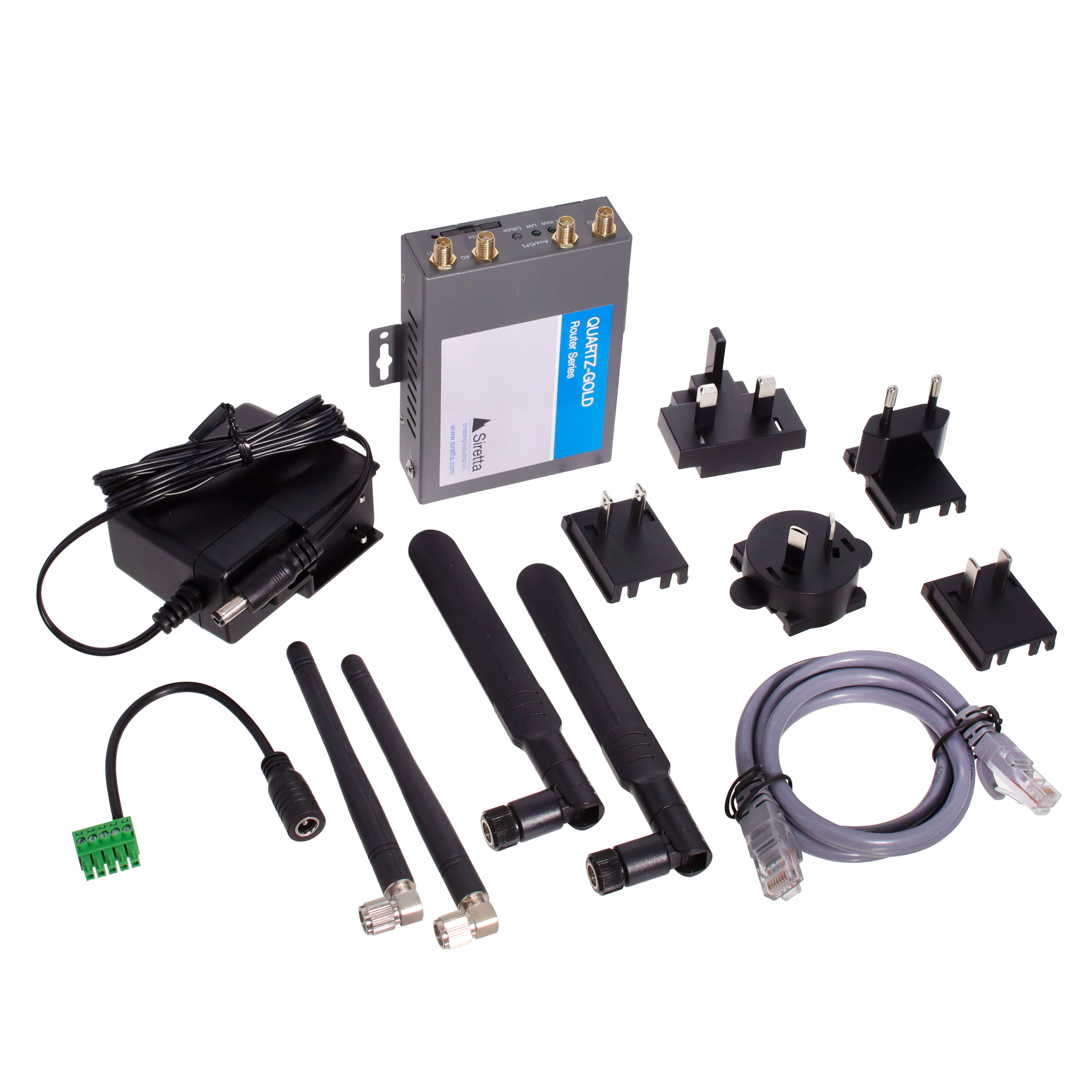 【QUARTZ-GOLD-W21(485)-LTE4 (EU)】QUARTZ-GOLD GIGABIT ROUTER 4G EU