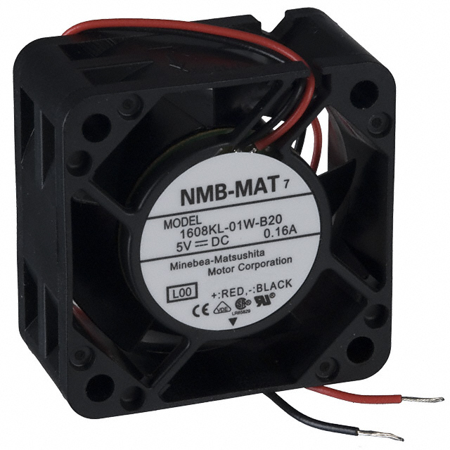 Fan Tubeaxial 5VDC Square - 40mm L x 40mm H Ball 6.0 CFM (0.168m3/min) 2 Wire Leads