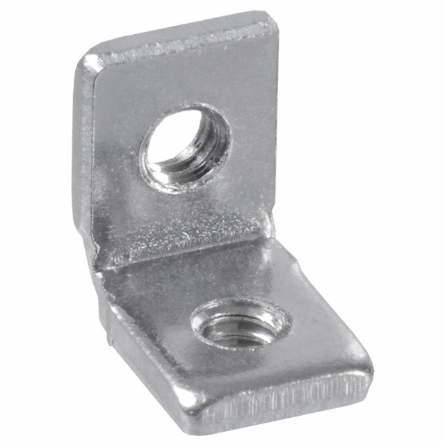 Mounting Bracket Short L #4-40 (2) Steel, Zinc Plated