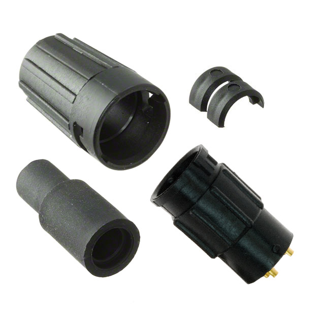 4 Position Circular Connector Receptacle, Female Sockets Solder Cup