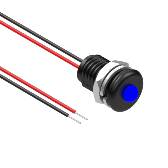 【12-00025】LED PNL IND BLUE IP68 5MM LEADS