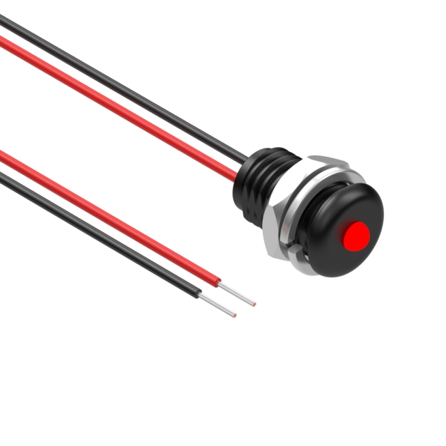 【12-00038】LED PNL IND RED IP68 3MM LEADS
