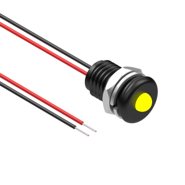 【12-00046】LED PNL IND YELLOW IP68 5MM LEAD