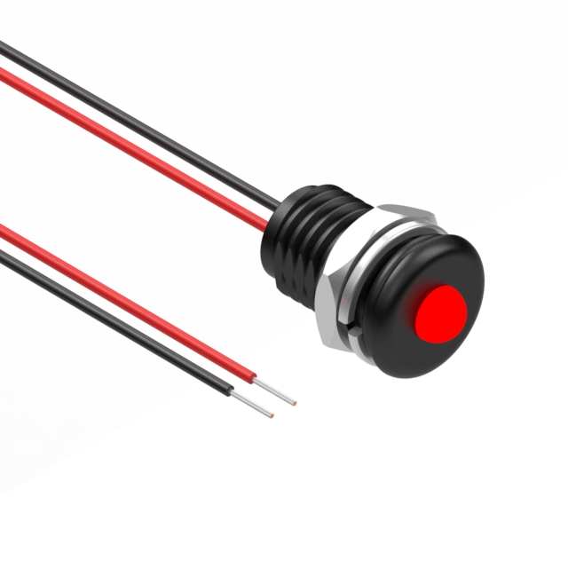 【12-00048】LED PNL IND RED IP68 5MM LEADS
