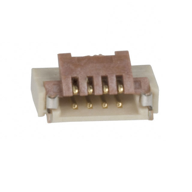 4 Position FFC, FPC Connector Contacts, Bottom 0.020