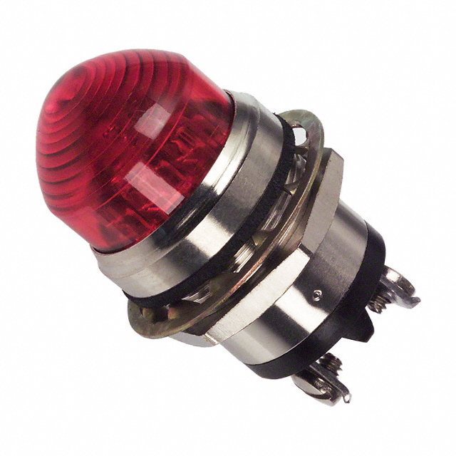 LED Panel Indicator Red Fresnel 12V 95mA Screw Terminal