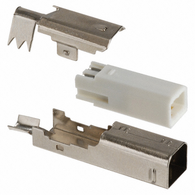 USB-B (USB TYPE-B) USB 1.1 Plug Connector 4 Position Free Hanging (In-Line)
