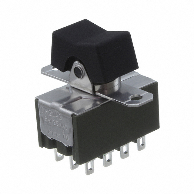 Rocker Switch 4PDT 6A (AC), 3A (DC) 125 V Panel Mount, Flange