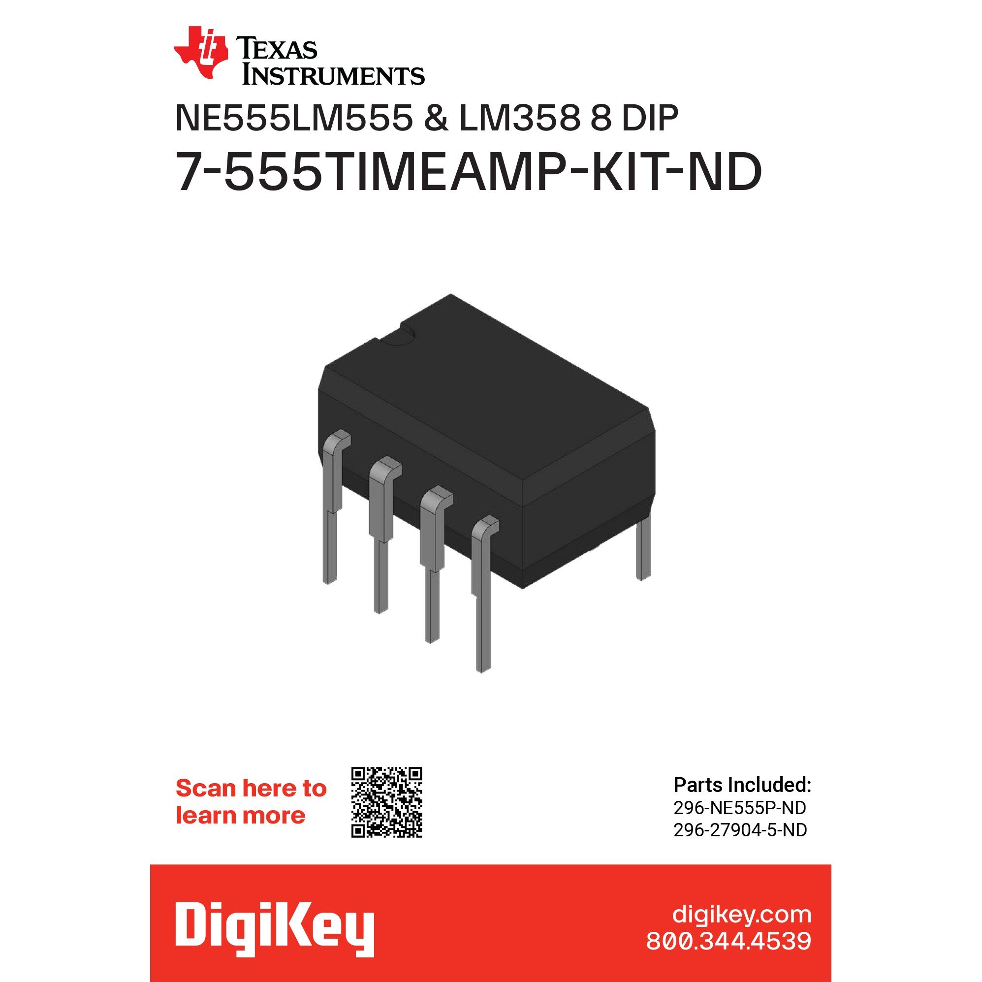 【555TIMEAMP】NE555LM555 & LM358 8 DIP