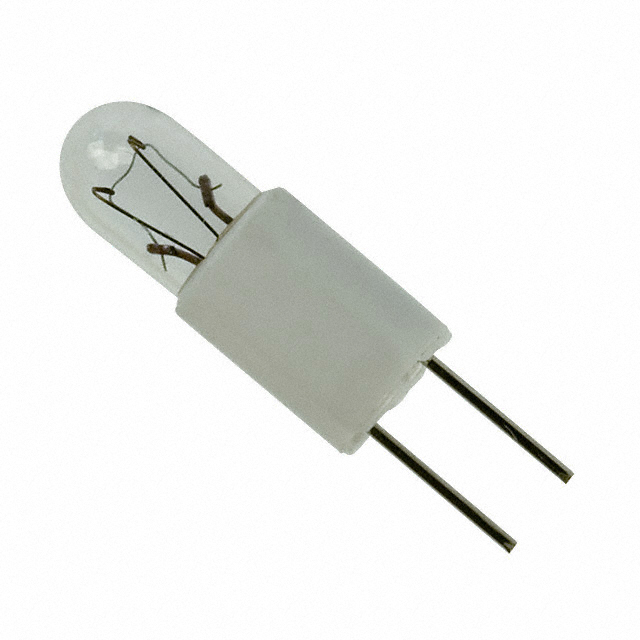 Incandescent Lamp Clear 12V Round with Domed Top RT-1 3/4, 6mm Radial - Bi-Pin .125
