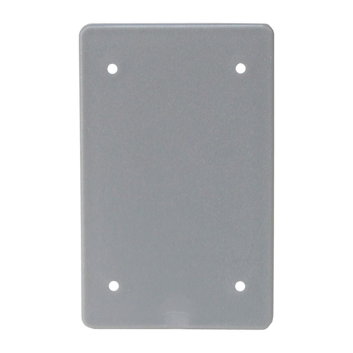 【WPCV-BLK-G】1 GANG PVC BLANK FS COVER GREY