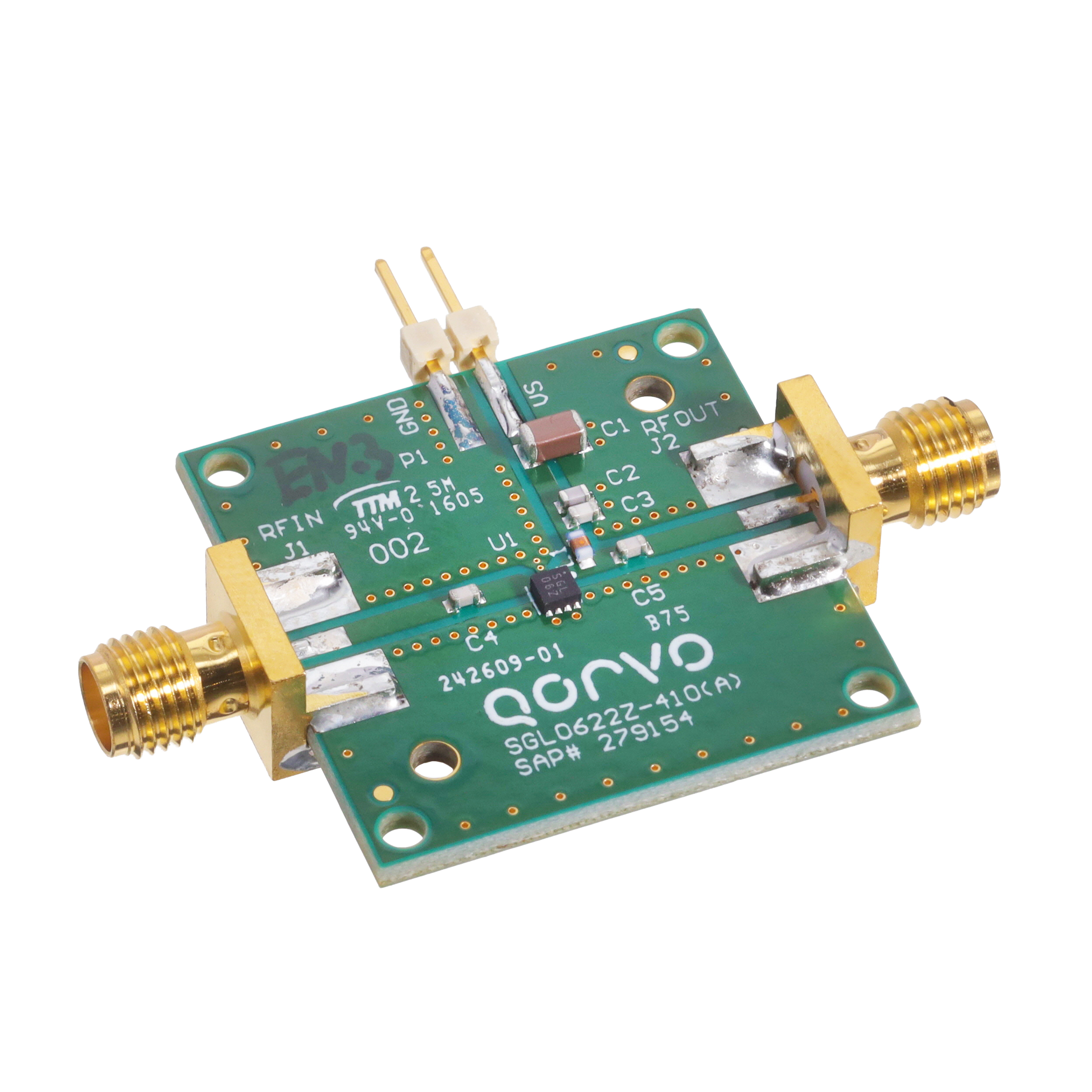 PCBA FOR 5-4000 MHZ SIGE HBT MMI