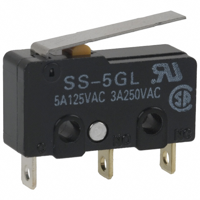 디바이스마트,스위치/부저/전기부품 > 스위치 > 마이크로 스위치/리미트 스위치,,SS-5GL,SWITCH SNAP ACTION SPDT 5A 125V / Digi-Key Part Number : SW986-ND