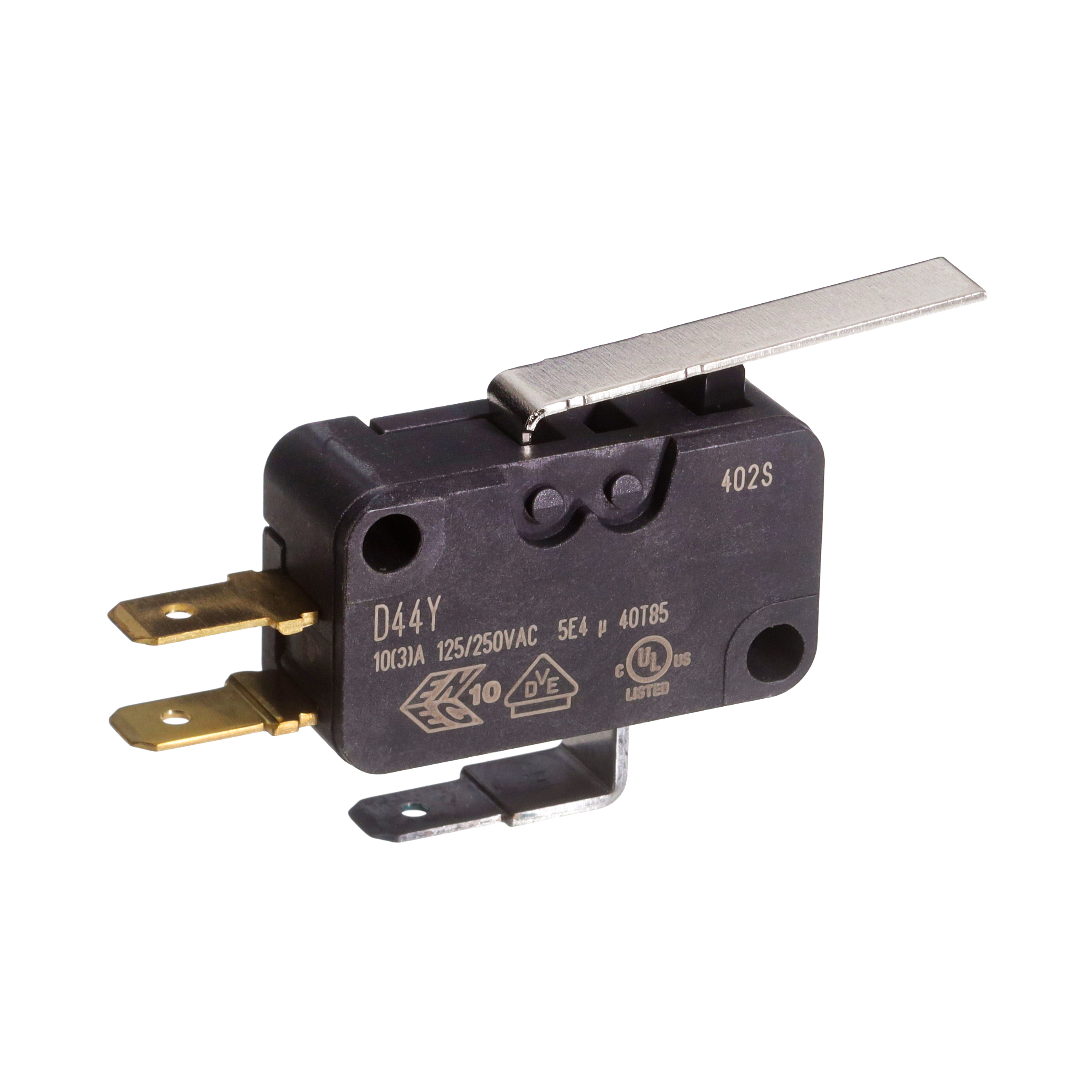 【D443-R1LD-G2】SWITCH SNAP ACTION SPDT 10A 250V