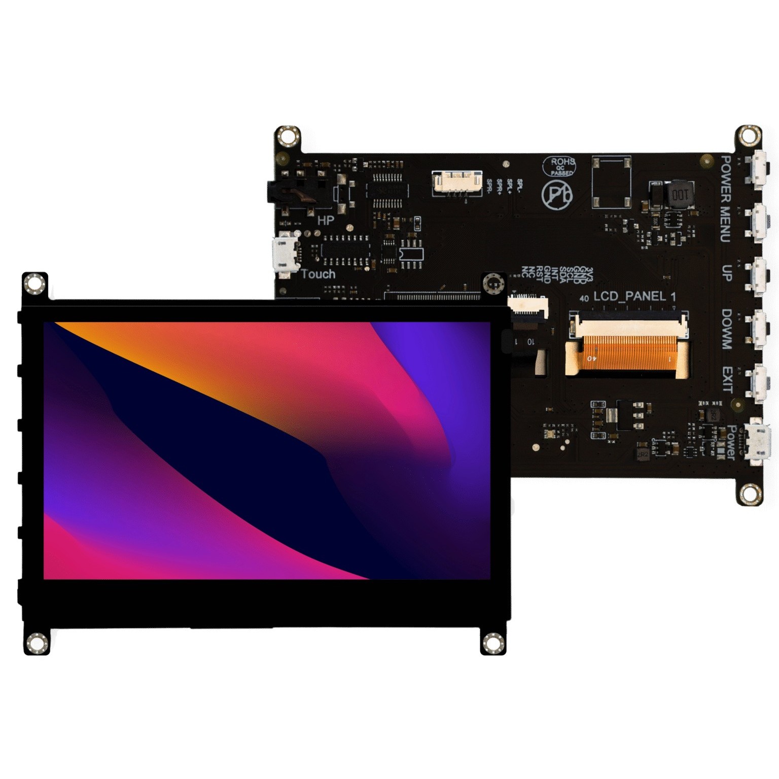 【4DHDMI-43-800-480-CT-EAR-500】8.0'' 1280 X 800 1000CD/M2 NON T