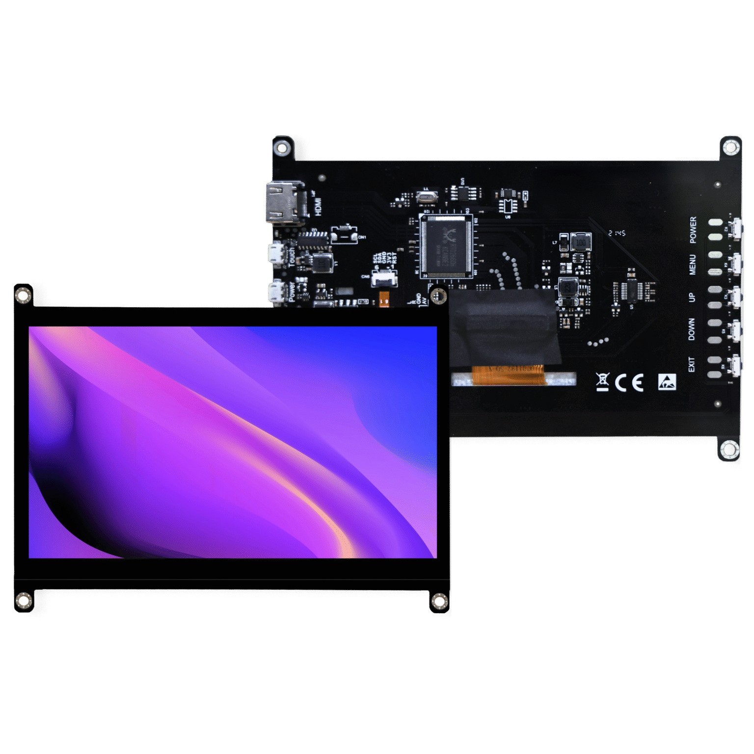 【4DHDMI-70-1024-600-CT-EAR-500】9.0'' 1024 X 600 1000CD/M2 NON T